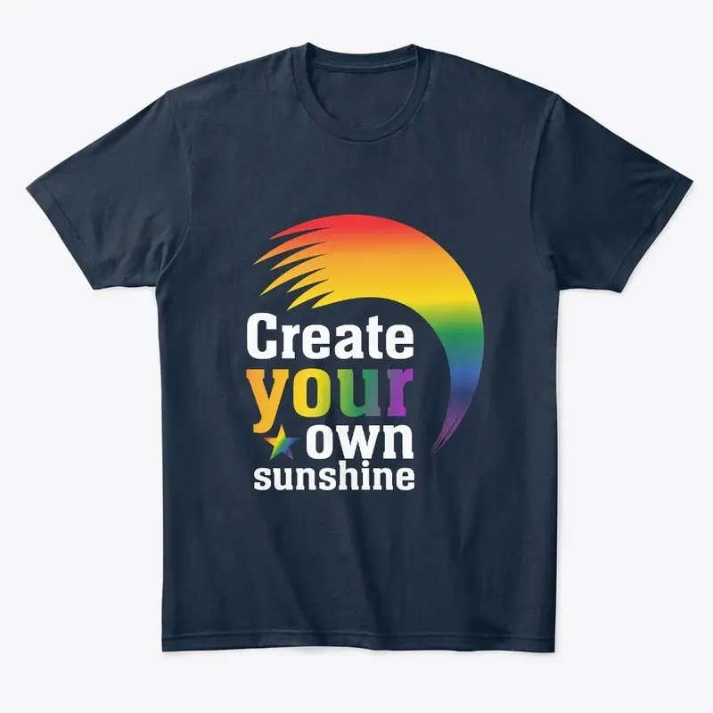 Sunshine rainbow t -shirt design