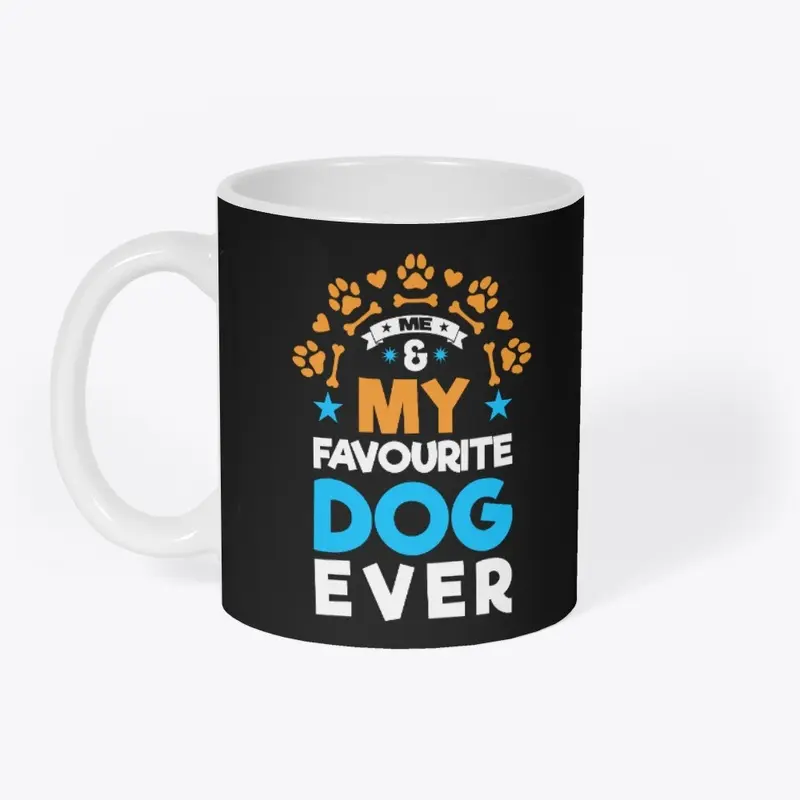 Me and my favorite dog simple design