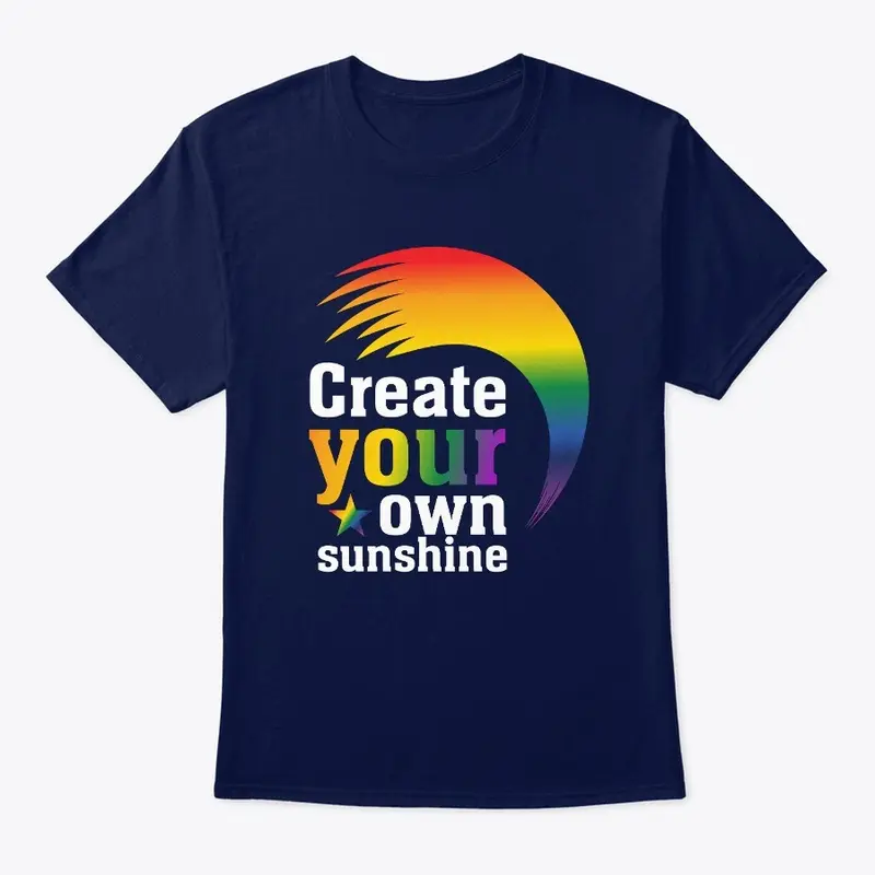 Sunshine rainbow t -shirt design