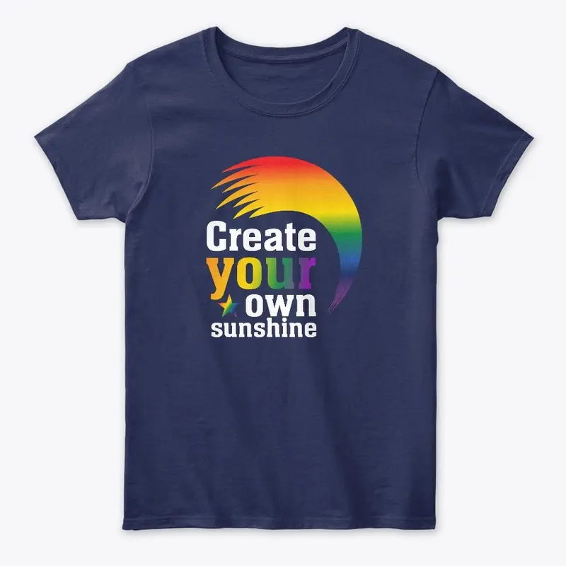 Sunshine rainbow t -shirt design