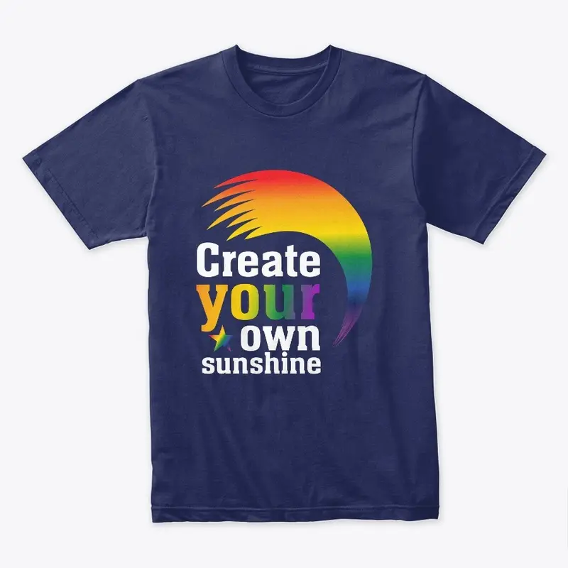 Sunshine rainbow t -shirt design